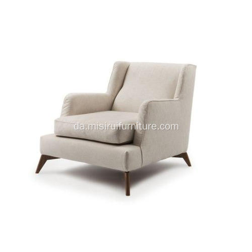 Enkelt sofa hvidt stof amerikansk stil stof sofa